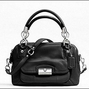 Vintage COACH Kristin Black Leather Handbag